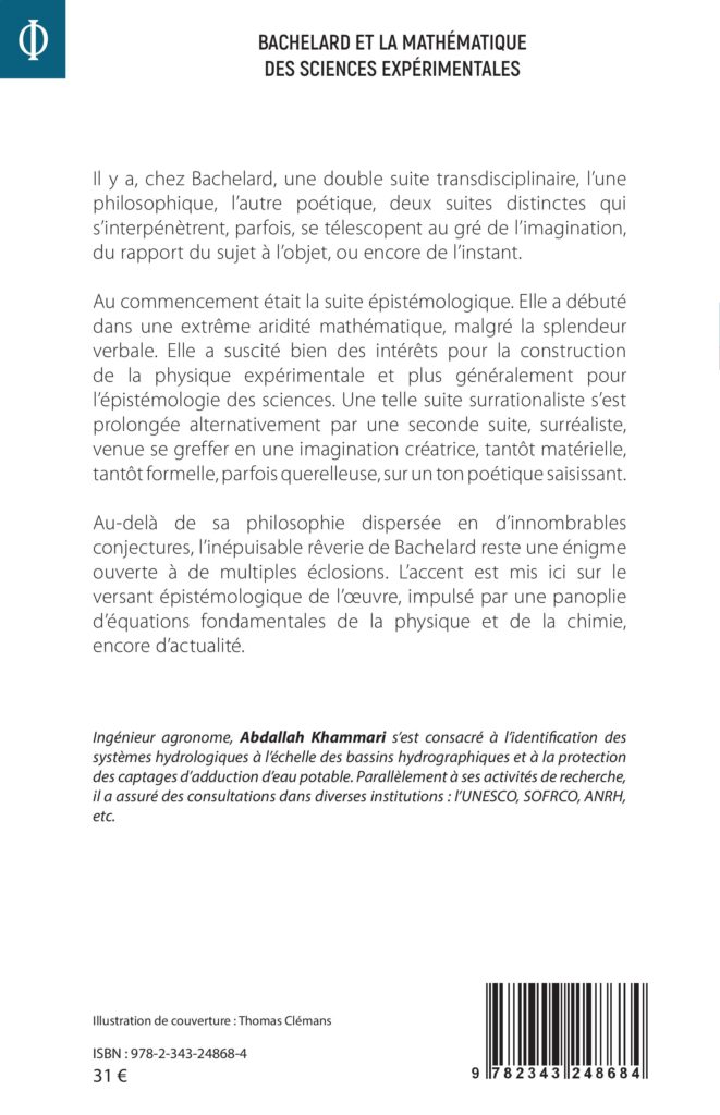 Abdallah Khammari couverture Bachelard et la mathématique des sciences expérimentales verso